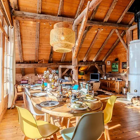 Chalet Slow De L'ourse - Charming Old Stunning View Sauna Pets Ok